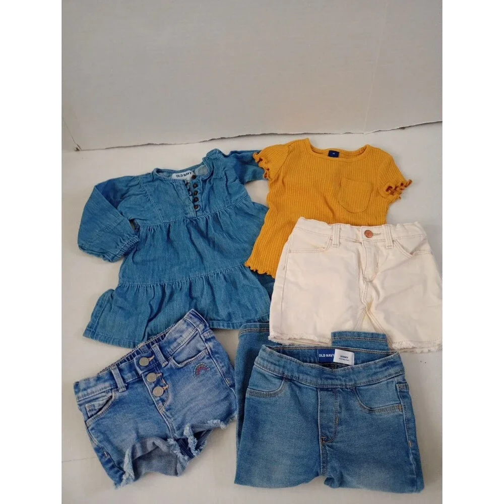 Old Navy Baby & Toddler Girl 5-Piece Clothing Lot
